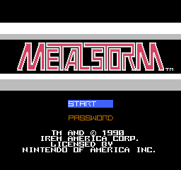 Metal Storm Title Screen